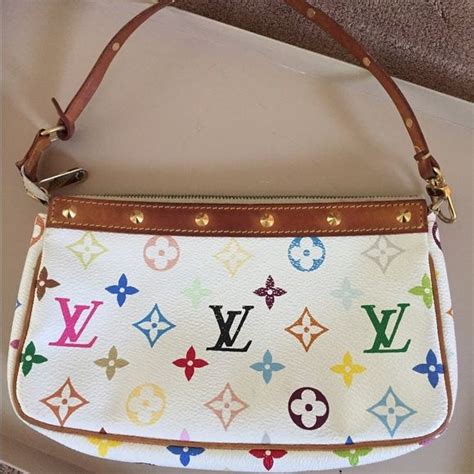 white rainbow louis vuitton bag